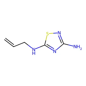 3-Amino-5-allylamino-1,2,4-thiadiazole structure