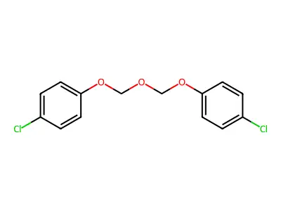 Benzene, 1,1'-[oxybis(methyleneoxy)]bis[4-chloro- structure