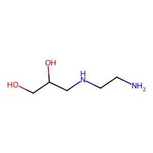 3-(2-Aminoethylamino)propane-1,2-diol structure
