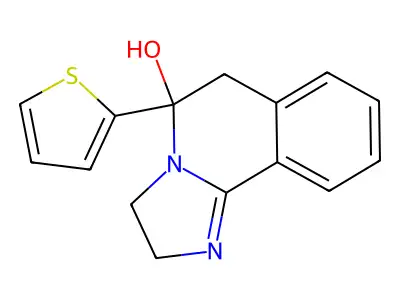 Imidazo(2,1-a)isoquinolin-5-ol, 2,3,5,6-tetrahydro-5-(2-thienyl)- structure