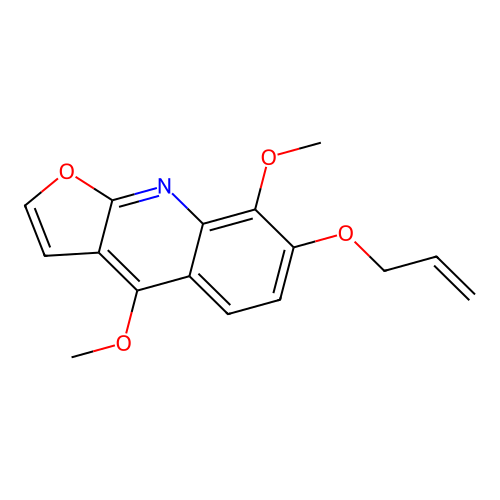 Haplopine, derivative of structure