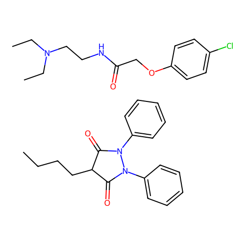 Clofezone structure