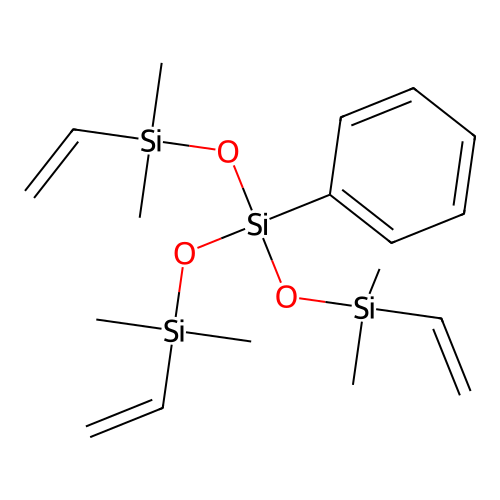 3-((Dimethylvinylsilyl)oxy)-1,1,5,5-tetramethyl-3-phenyl-1,5-divinyltrisiloxane structure