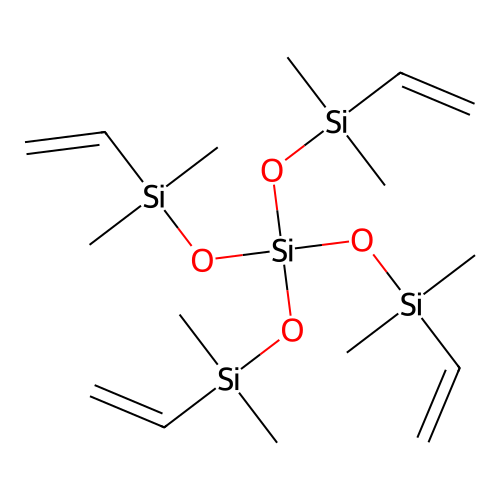 TETRAKIS(VINYLDIMETHYLSILOXY)SILANE structure