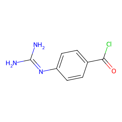 4-Guanidinobenzoyl chloride structure