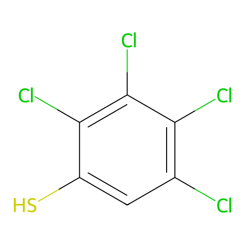 Benzenethiol, 2,3,4,5-tetrachloro- structure