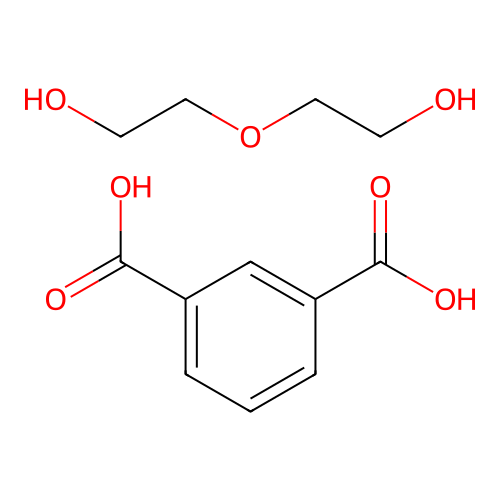 Benzene-1,3-dicarboxylic acid--2,2'-oxydi(ethan-1-ol) (1/1) structure