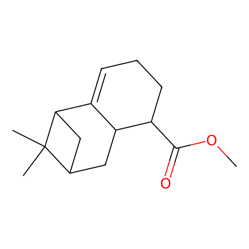 methyl 2,2-dimethyl-1,2,3,4,4a,5,6,7-octahydro-1,3-methanonaphthalene-5-carboxylate structure