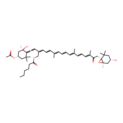 19'-Hexanoyloxyfucoxanthin structure