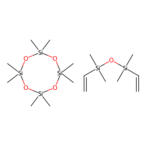 (C8-H24-O4-Si4.C8-H18-O-Si2)x- structure