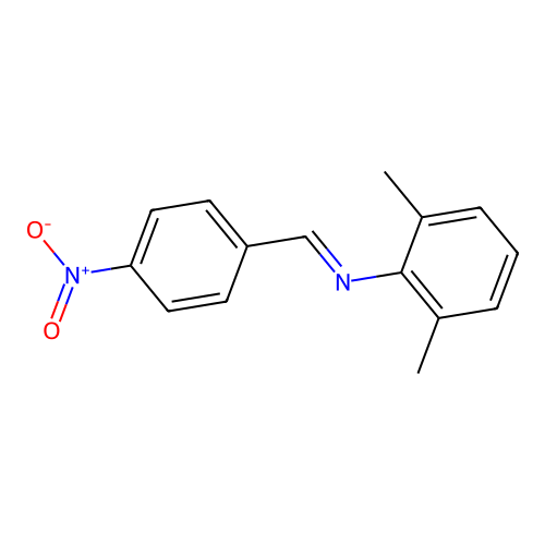 N-(2,6-dimethylphenyl)-1-(4-nitrophenyl)methanimine structure