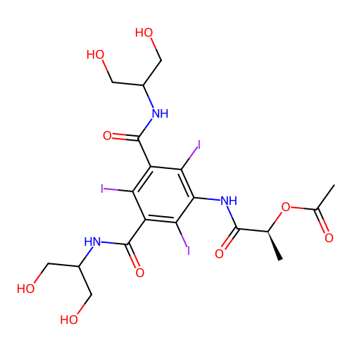 Iopamidol EP impurity E structure