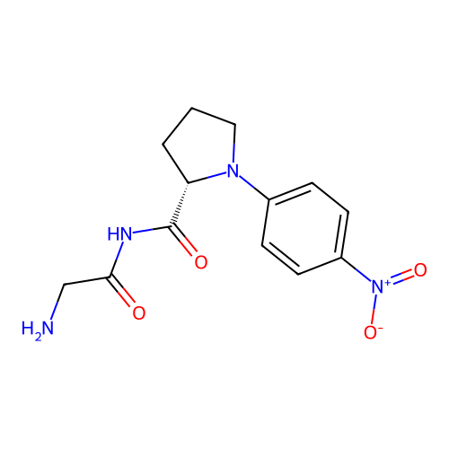 Glycylproline 4-nitroanilide structure
