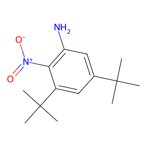 3,5-Ditert-butyl-2-nitroaniline structure