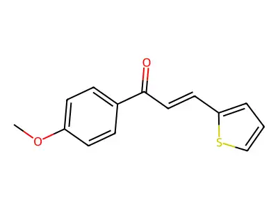1-(4-Methoxyphenyl)-3-(2-thienyl)prop-2-en-1-one structure