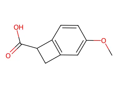 Bicyclo[4.2.0]octa-1,3,5-triene-7-carboxylic acid, 3-methoxy- structure