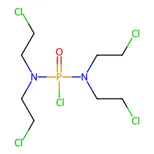 N,N,N',N'-Tetrakis(2-chloroethyl)phosphorodiamidic Chloride structure