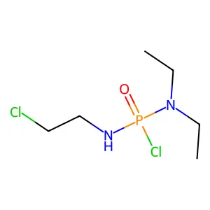 N'-(2-Chloroethyl)-N,N-diethylphosphorodiamidic chloride structure