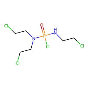 Phosphorodiamidic chloride, tris(2-chloroethyl)- structure