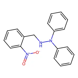2-[(2-Nitrophenyl)methyl]-1,1-diphenylhydrazine structure