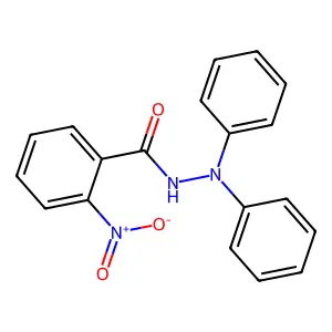 2-nitro-N',N'-diphenylbenzohydrazide structure