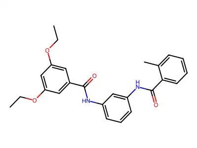 3,5-diethoxy-N-{3-[(2-methylbenzoyl)amino]phenyl}benzamide structure