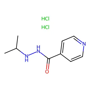 Isonicotinic acid, 2-isopropylhydrazide, dihydrochloride structure