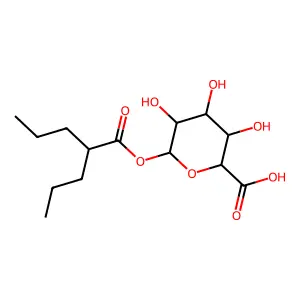 Valproic acid glucuronide structure