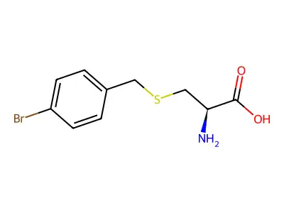 S-(4-Bromobenzyl)cysteine structure