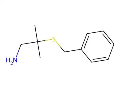 2-Methyl-2-(benzylthio)propylamine structure
