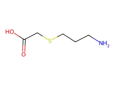 ((3-Aminopropyl)thio)acetic acid structure