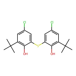 Phenol, 2,2'-thiobis(6-tert-butyl-4-chloro- structure