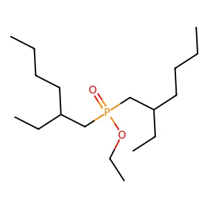 Ethyl bis(2-ethylhexyl)phosphinate structure