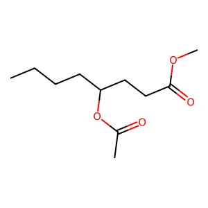 Methyl 4-acetoxyoctanoate structure