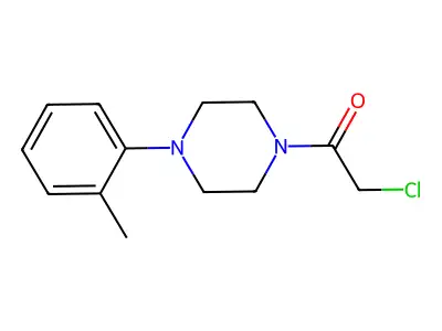 2-Chloro-1-(4-o-tolylpiperazin-1-yl)ethanone structure