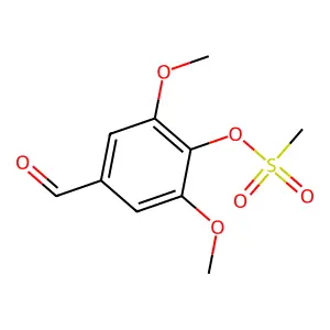 4-Formyl-2,6-dimethoxyphenyl methanesulfonate structure
