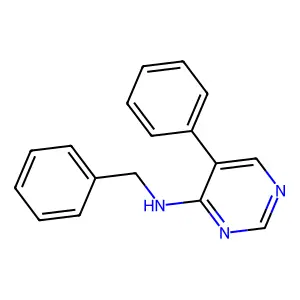 N-Benzyl-5-phenyl-pyrimidin-4-amine structure