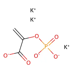 2-Propenoic acid, 2-(phosphonooxy)-, potassium salt (1:3) structure