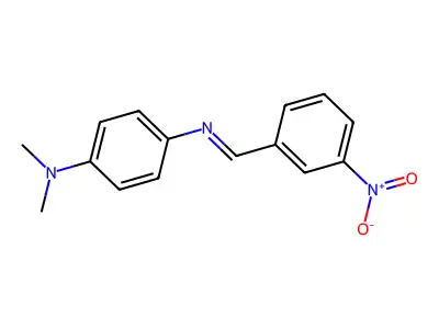 1,4-Benzenediamine, N,N-dimethyl-N'-[(3-nitrophenyl)methylene]- structure