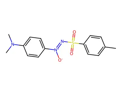[4-(Dimethylamino)phenyl]-(4-methylphenyl)sulfonylimino-oxidoazanium structure