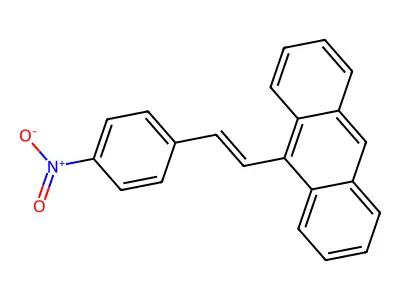 9-[(E)-2-(4-Nitrophenyl)ethenyl]anthracene structure