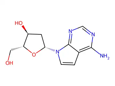 7-Deaza-2'-deoxyadenosine structure