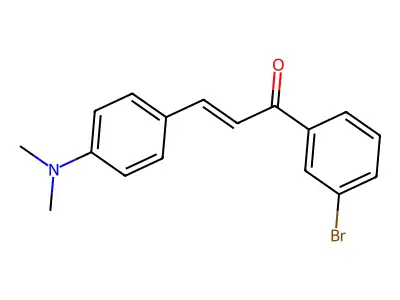 1-(3-Bromophenyl)-3-[4-(dimethylamino)phenyl]prop-2-en-1-one structure