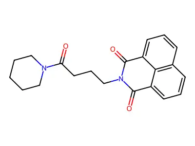 2-(4-Oxo-4-piperidin-1-ylbutyl)benzo[de]isoquinoline-1,3-dione structure