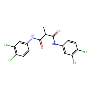 N~1~,N~3~-Bis(3,4-dichlorophenyl)-2-methylpropanediamide structure