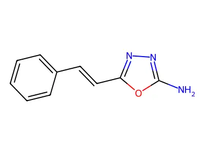 5-(2-Phenylethenyl)-1,3,4-oxadiazol-2-amine structure