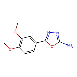5-(3,4-Dimethoxyphenyl)-1,3,4-oxadiazol-2-amine structure
