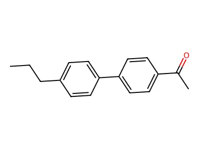 4-Acetyl-4'-propylbiphenyl structure