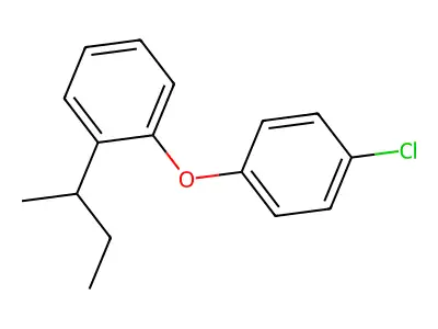1-(4-Chlorophenoxy)-2-(1-methylpropyl)benzene structure