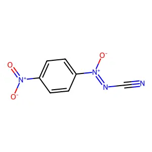 Cyanoimino-(4-nitrophenyl)-oxidoazanium structure